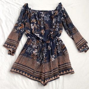 Trac floral romper